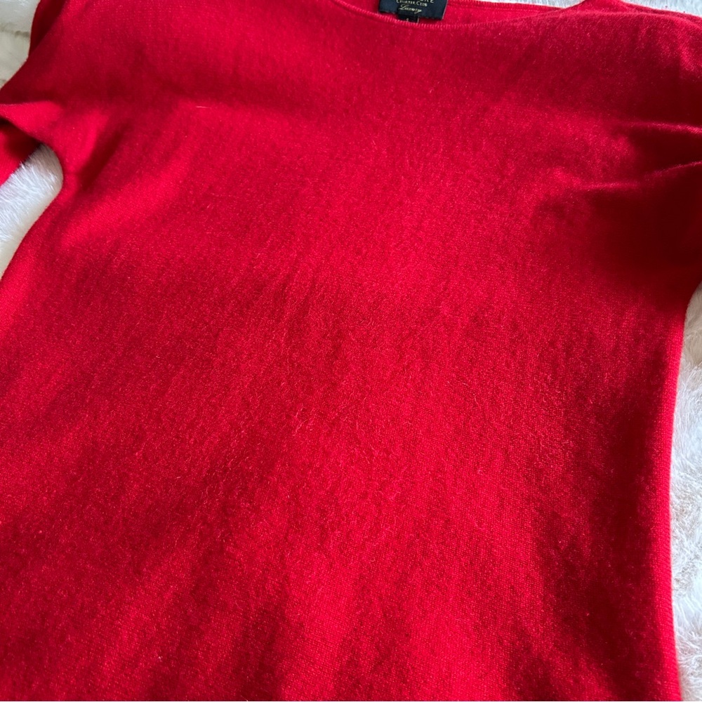 Charter Club Red Cashmere Boat Neck Swester, S - Picture 6 of 8